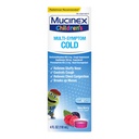 Mucinex Children's Multi-Symptoom Cold Relief Liquid- Relives Stuffy Nose, Chest Congestie, Cough & Mucus, Expectorant & Cough Suppressant met Dextromethorfan, Guaifenesin, Fenylefrine, 4 oz.