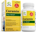 Terry Natuurlijk Curamin - Curcumin Supplement voor Circulatie & Endorphin Ondersteuning - Ondersteuning voor Occasional Ongemak - Aids gezonde spieren - 60 capsules