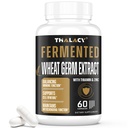 Spermidine Supplements 13mg - 1300mg Wheat Germ Extract Capsules Potent Formula with Higher Spermidine Content and Zinc for Healthy Aging, Daily Immune System and Cell Renewal, 60 Capsules