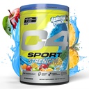 Cellucor C4 Sport Strength Pre Workout Powder - NSF certifié pour le sport - Beta-Alanine, Créatine, 200mg Caféine - Supplément d'énergie sans sucre pour les hommes et les femmes - Hawaiian Punch Berry Blue, 20 portions