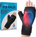 Pols Ice Pack Wrap - Hot and Cold Gel Thumb & Hand Ice Pack Handschoen voor Artritis Relief Microwavable & Freezer Safe, Dual Therapy for Carpal Tunnel, Tendonitis, Swelling, Targeted Relief for Hand