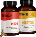 FreshCap, Adaptogen Bundle (Reishi Capsules en Cordyceps Capsules)