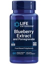 Prolongation de vie Extrait de bleuets et grenade, soutien de la santé artérielle, antioxydant Défense, sans gluten, non-OGM, végétarien, 60 capsules végétariennes