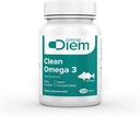Omne Diem Clean Omega 3 – 1020mg, 120 capsules de softgel – Supplément alimentaire à l'huile de poisson avec acides gras Omega-3: EPA & DHA