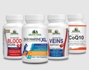 Kit de circulation - Sang + Co-Q10 + 369 Marine XL + Veines - Suppléments alimentaires et vitamines - Suppléments naturels