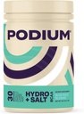 Podium Nutrition, Instantized BCAA Powder, Hydro and Salt, Blue Razz Slushie, 30 Servings, Electrolytes, Hydration, Herstel