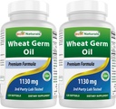 Best Naturals Tarwekiemolie 1130 mg 120 Softgels (verpakking van 2)