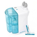 NASALFRESH MD - Système d'irrigation nasale à double puissance Rincer et laver le nez - Sinus Dognestant Relief System w/ 30 Saline Packets - Rechargeable - 1 Ensemble d'oreillers nez - Snoring Remedy