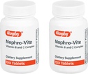 Rugby Nephro-Vite Vitamine B en C Complex tabletten - Dieetsupplement - 100 Tellen (2 Verpakkingen)
