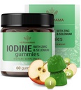 HERBAMAMA Jodium Gummies - Kaliumjodium, Zink en Selenium voor Immune Defense & Brain Support - Vegan, Non-GMO Immune Support Supplement - 60 Pectin-based Apple-Flavored Chews