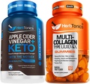 Herbtonics Apple Cider Vinegar Capsules Plus Keto BHB 