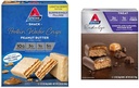 Atkins Peanut Butter Protein Wafer Crisps 5 Tel en Chocolade Caramel Mousse Bars 5 Tel Bundle