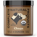 Complete Natural Products Biologische Chaga paddopoeder voor Huisdier Immune Ondersteuning & Joint Health - 4oz