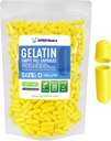 XPRS Nutra Formaat 0 Lege capsules - 500 Tellen Gelatine Capsules in kleur - Pillen DIY Supplement Capsule Vulbare Gel Caps Pillen voor Do-It-Yourself Supplements (Geel)