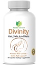 Divinity Hair, Skin and Nails 60 Capsules 5000 mcg Biotin P-amino Benzoëzuur, Horsetail extract, Fo-Ti, Bamboe extract, Stinging Nettle, Chinese Peony, Spirulina, Saw palmetto