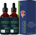 Prostate Treatment Drops - Prostate Relief Drops, Prostate Natural Herbal Drops, DHT Blocker Urinary Health & Prostate Support Supplement voor de gezondheid van de mens (2 st)