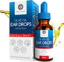 Media Grade Olive Oil oordruppels voor was verwijderen en geblokkeerde oren, 10ml - 100% natuurlijke oor was verwijdering druppels met Pipet Dropper Softens en Verwijdert Verharde oorwas Buildup - Advanced Ear Wax Drops