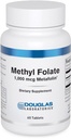 Douglas Laboratories Methylfolaat L-5-MTHF - 1.000 mcg Metafolin - Vitamine B Folate - Ondersteunt homocysteïne Metabolisme en foetale ontwikkeling* - Non-GMO - 60 tabletten