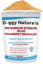 Citrate de potassium Plus Granules de canneberges 300gm pour chats et chiens - Soutien au piège urinaire-Aide à la formation des pierres d'oxalate de calcium - Deters Bladder & Rein Stones (Fabriqué aux États-Unis)