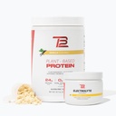 TB12 Plant Based Strength & Hydration Bundle (Vanilla Protein Powder & Limonade Electrolytes), Ondersteuning Muscle Recovery & Hydration, Dairy Free, Non-GMO, Soy-Free
