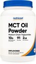 Nutricost Premium MCT Oliepoeder - Beste voor Keto, Ketosis en Ketogene Dieten - Non-GMO en Glutenvrij... (2 LB (Unflavored))