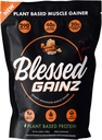 Gainz en poudre de protéines véganes - 40g Poudre de protéines à base de plantes - Remplacement des repas avec de la poudre de protéines de pois - Secouer de protéines véganes - 40 portions (Beurre de pois)