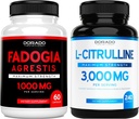 Fadogia Agrestis Extract (60 aantal) Maximale sterkte - Athletische prestaties & spiermassa ondersteuning en L Citrulline (240 aantal) L Arginine & Nitric Oxide voor prestaties voor trainingen - Vegan & USA Made