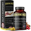 Berberine 1500mg Supplement with GLP-1 & Glucose Support - Berberine HCL, Magnesium Glycinate, Ceylon Cinnamon - Sugar Control & Weight Management Herbal Supplements - Made in USA, 60 Tablets