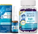 Mama's Gelukzaligheid Baby Probiotische Drops Everyday 30 Servings (Pack of 1) met Kids Probiotic + Prebiotic Gummies 45 Servings (Pack of 1), Immunity Support for All Ages: Pasgeborenen aan kinderen en volwassenen