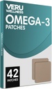 Veru Wellness Omega-3 Plus Daily Patch - Zelfklevende Tijd Release Topische Patch, 8-10 uur (42 dagen)