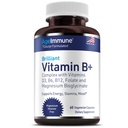 AgeImmune Vitamine B Complex met Vitamine D3 B12 B6 Magnesiumbisglycinaat en Folaat als Methylfolaat - Doctor Formulated Methylated B Complex Supplement 