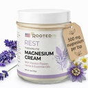 Enracinement dans le repos Lotion de magnésium pour le sommeil – Science aidé à dormir – 2X Plus Chlorure de magnésium – Détente rapide et efficace avec lavande, fleur de passion et camomille - Fabriqué aux États-Unis – 4 oz