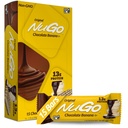 Barre de protéines NuGo, banane au chocolat, 13g de protéines, sans gluten, 15 Nombre