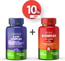 ORZAX 5 HTP Complex 100 Mg 120 Vegatable Capsules and Vitamin B Complex, B Vitamines with Choline & Inositol 120 Capsules, Bundel