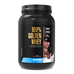 Maxler 100% Golden Whey Protein - 22g proteïne per portie - Premium Wei Proteïne Poeder voor Pre Post Workout - Fast-Absorbing Wei Concentrate Isolaat & Hydrolysaat Blend - Melk Chocolade Proteïne 2 lb