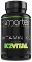 Vitamine plus intelligente K2 MK7 100mcg, faite avec K2VITAL et Kale, 60 softgels liquides