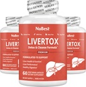 NuBest LiverTox - Premium Liver Health Formula - Liver Cleanse, Detox & Repair - met melkdistel, Choline, Beet, Kurkuma, Artichoke & Dandelion - 3 Pack 3 maanden Levering