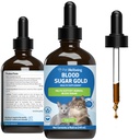 Animaux de compagnie Bien-être Sang Sucre Or Chats - Soutien du sucre de sang holistique, Pancréas et santé du foie, Gymnema, Fenugreek et Devils Club - Certifié NASC & Vet-Formulé - 4 oz liquide