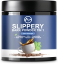 Slippery Elm, Organic Slippery Elm Bark Powder with L-Glutamine, DGL, Kamille, Aloë Vera, Fennel, Marshmallow, Natural Herbs for Soothing Throat & Digestive Support, 40 Servings