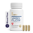 Xtendlife VasQFlow Nitric Oxide Booster - for Circulation, Blood Flow, Heart & Muscle Support-with Red Secure Extract & Aged Knoflook - 1 maand Supply (90 Tel.)