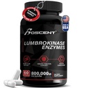 Lumbrokinase Supplement 40 mg (60 capsules) - Maximale activiteit-800.000 UI - Pure Lumbrokinase Enzymen Verteringsenzymen, Beter dan serrapeptase Nattokinase Supplement, Lab Tested, Niet GGO