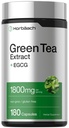 Horbäach EGCG Green Tea Extract Pillen 180 Capsules Max Potency Niet-GMO en Glutenvrij Supplement