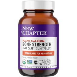 Nouveau chapitre Supplément de calcium - Calcium organique avec magnésium, vitamine D3+K2, 70+ minéraux traces pour la santé des os, sans gluten, comprimés minces faciles à avaler - 270 Compte