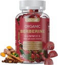 Berberine supplement Gummies 1200mg: Berberine met Ceylon Cinnamon - Berberine Gummies met Kurkuma melk distel Artichoke - Vegan Raspberry Flavor (60 Tel.)