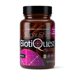 BiotiQuest Sugar Shift Probiotica om te ondersteunen tegen Pathogens en Bescherm uw immuunsysteem, 22 miljard CFU, Non-GMO, en Glutenvrij, 60 capsules