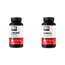 Force Factor L Theanine 200mg en vitamine B complex supplement bundel, 60 capsules elk