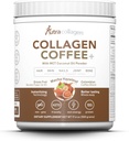NUTRACOLLAGEN en poudre de peptide avec du café Columbian Premium; gazéifiée; huile de coco à base de kéto, sans soja, sans gluten, sans sucre, 40 mg de caféine/SVG; noisettes de Mocha 25 portions