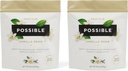 Proteïnepoeder Vanille Bean - 20g Vegan, Plant-Based Protein Mix - Non-GMO, Non-Dairy, Gluten-Free - 3.5g BCAA's - 9 Essentiële Aminozuren - 30-Day Supply - 2 Bag, 30 Servers