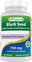 Best Naturals Black Seed (Zwarte komijnzaadextract 10:1) 750 mg per portie- 120 capsules
