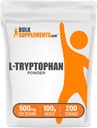 BulkSupplements.com L-Tryptofaanpoeder - Tryptofaansupplement, Aminozuursupplement - Glutenvrij, 500mg per portie, 100g (3,5 oz) (pakket van 1)